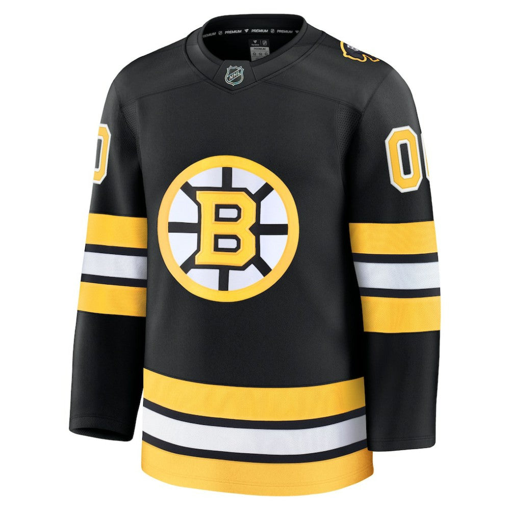 Boston Bruins Fanatics Home Premium Custom Jersey - Black Jerseys