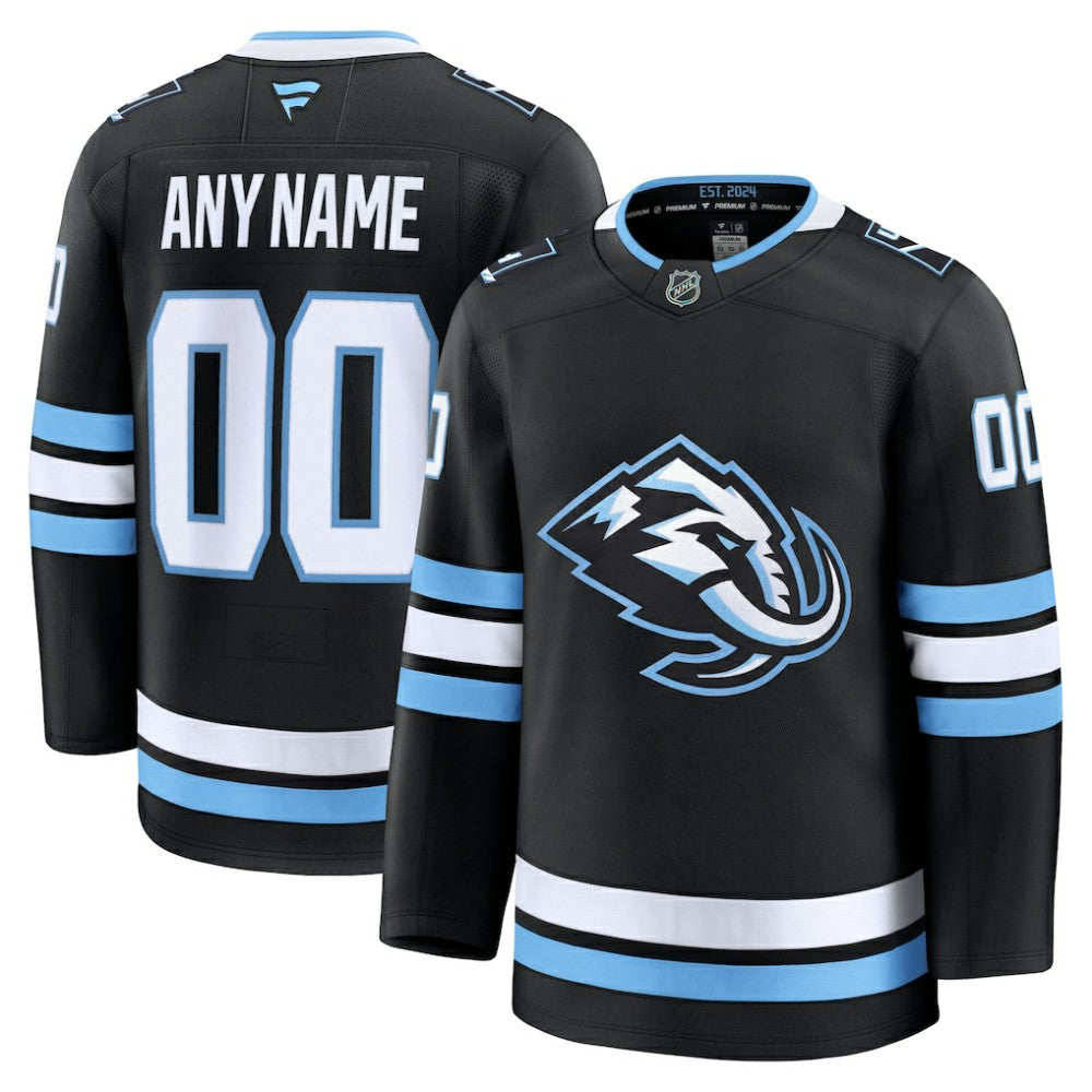 Utah Mammoth Fanatics Home Premium Custom Jersey - Black Jerseys
