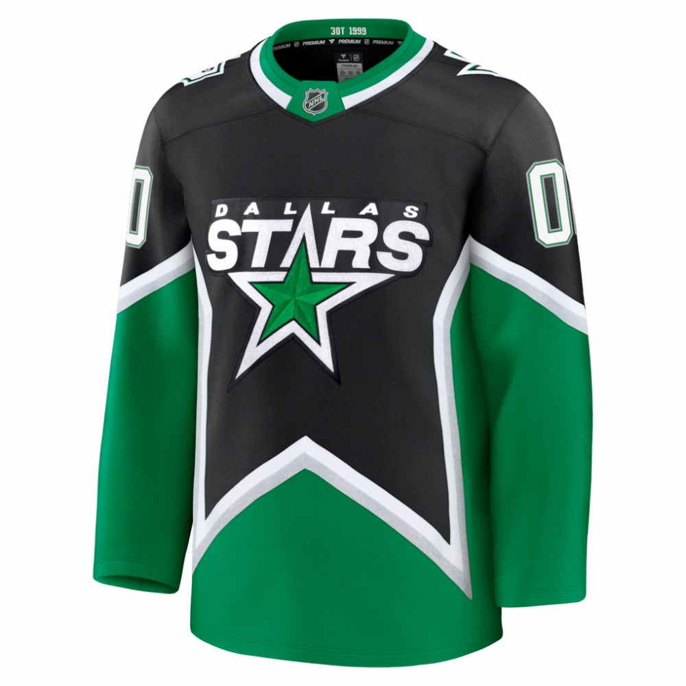 Dallas Stars Fanatics Alternate Premium Custom Jersey - Black Jerseys
