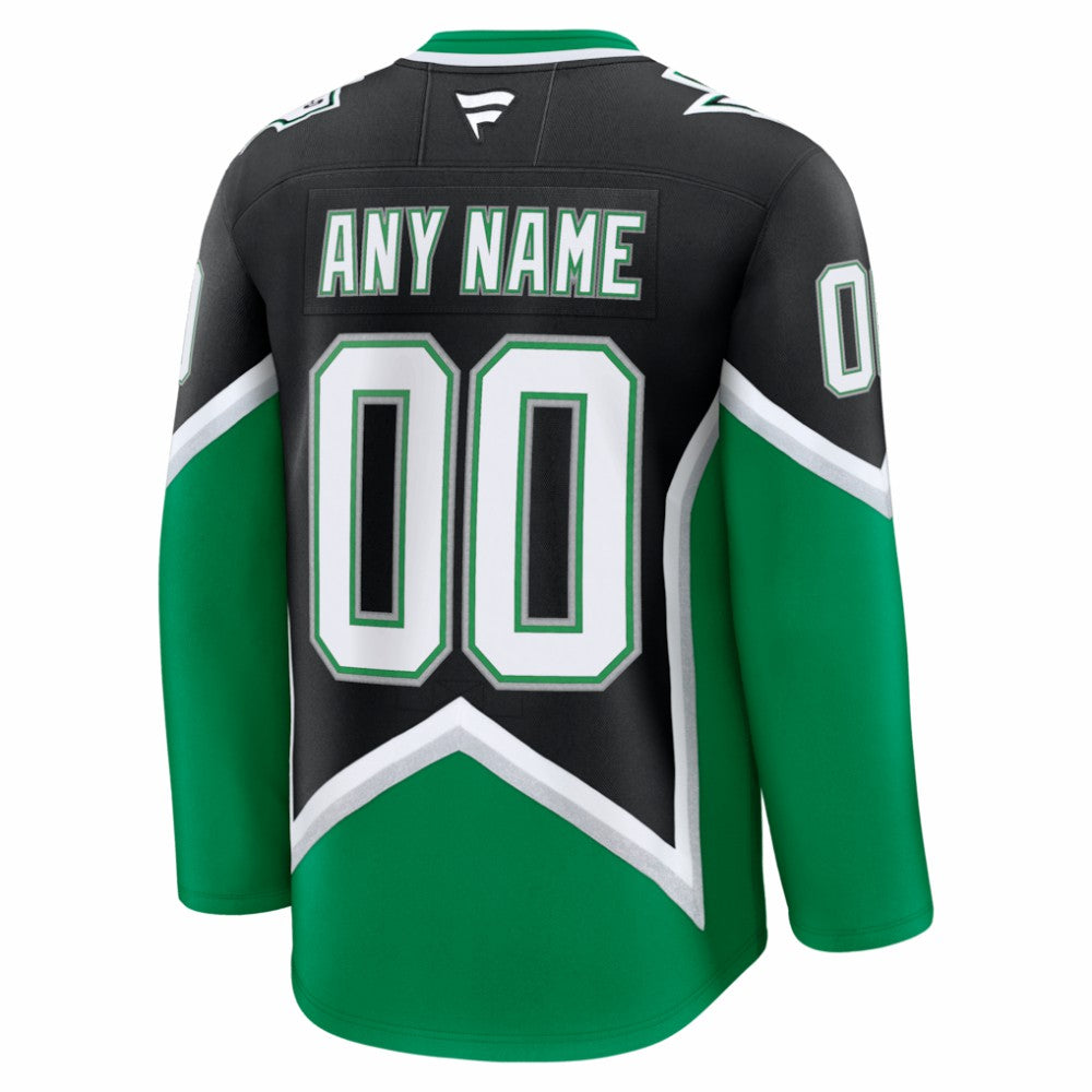 Dallas Stars Fanatics Alternate Premium Custom Jersey - Black Jerseys
