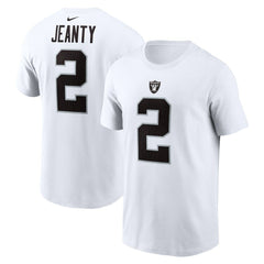 Ashton Jeanty Las Vegas Raiders Name & Number T-Shirt - White on sale
