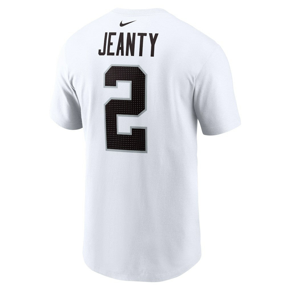 Ashton Jeanty Las Vegas Raiders Name & Number T-Shirt - White on sale