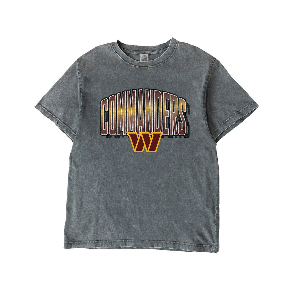 Washington Commanders Gameday Couture Women's Peak Performance Oversized Snow Wash T-Shirt - Gray for sale