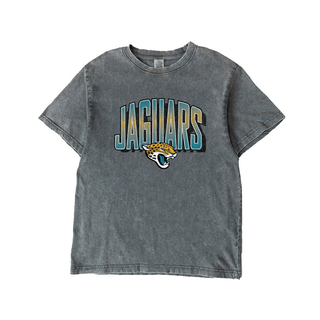 Jacksonville Jaguars Gameday Couture Women's Peak Performance Oversized Snow Wash T-Shirt - Gray online