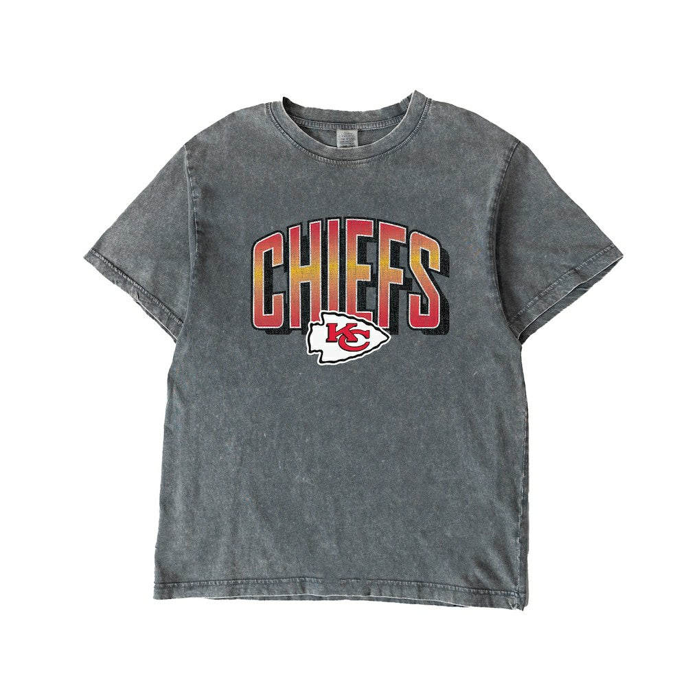 Kansas City Chiefs Gameday Couture Women's Peak Performance Oversized Snow Wash T-Shirt - Gray online