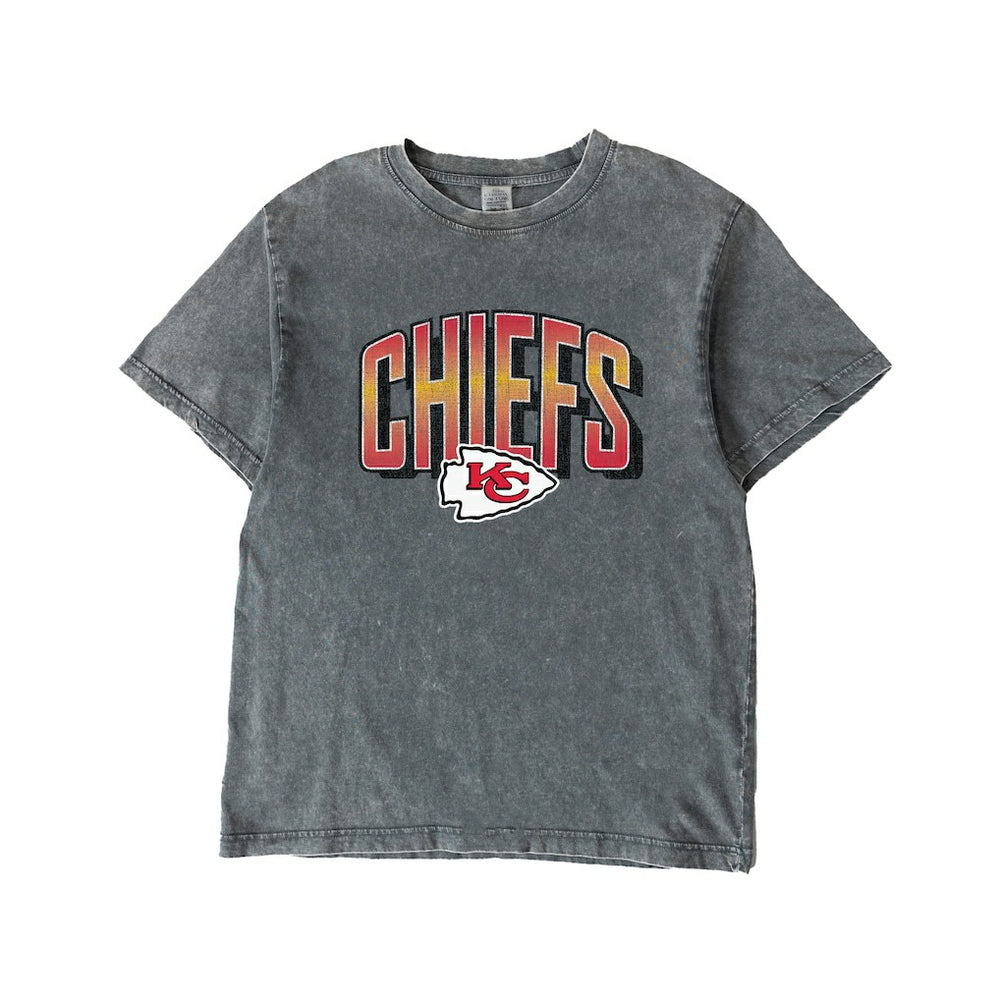 Kansas City Chiefs Gameday Couture Women's Peak Performance Oversized Snow Wash T-Shirt - Gray online