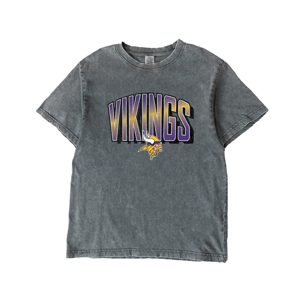 Minnesota Vikings Gameday Couture Women's Peak Performance Oversized Snow Wash T-Shirt - Gray outlet