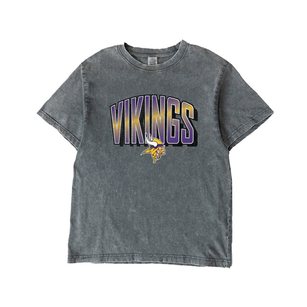 Minnesota Vikings Gameday Couture Women's Peak Performance Oversized Snow Wash T-Shirt - Gray outlet