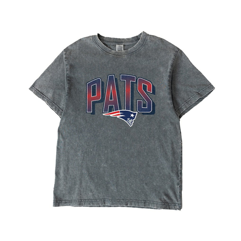 New England Patriots Gameday Couture Women's Peak Performance Oversized Snow Wash T-Shirt - Gray online