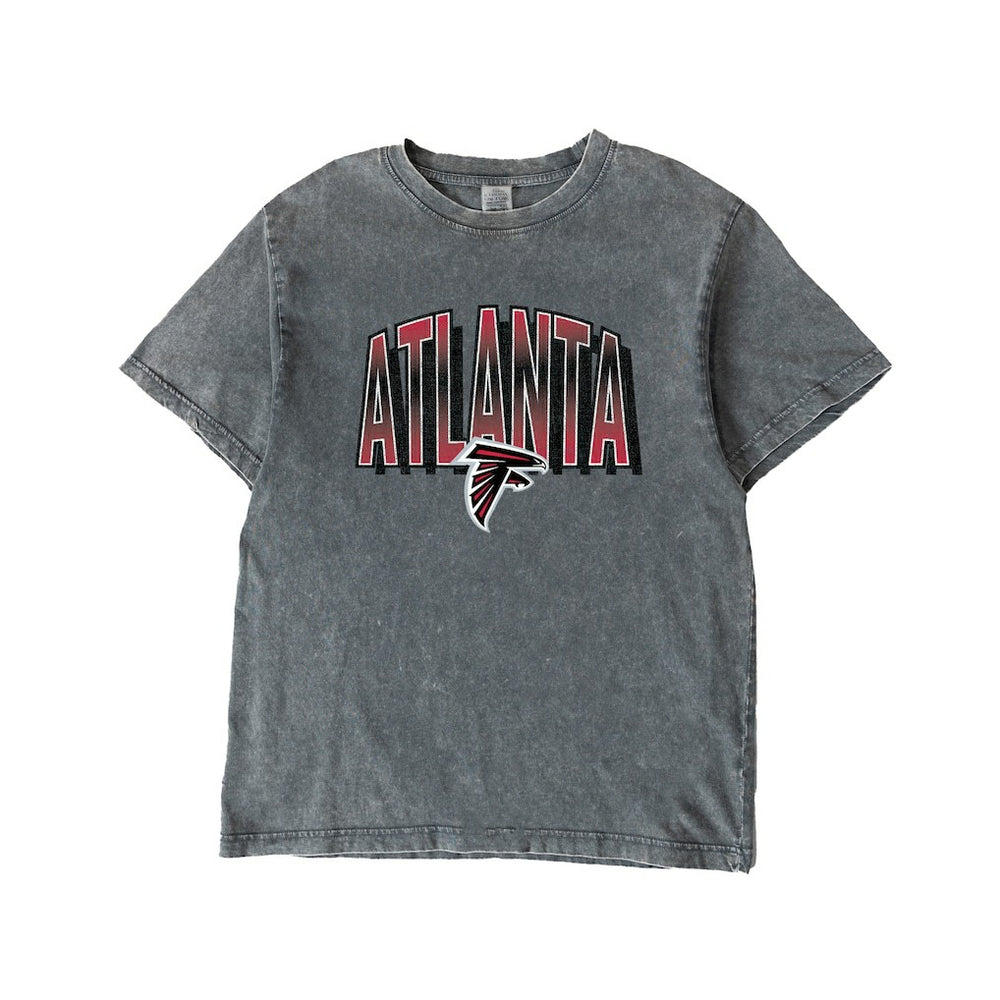 Atlanta Falcons Gameday Couture Women's Peak Performance Oversized Snow Wash T-Shirt - Gray outlet