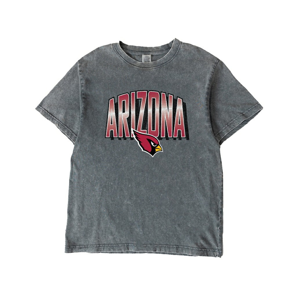 Arizona Cardinals Gameday Couture Women's Peak Performance Oversized Snow Wash T-Shirt - Gray on sale