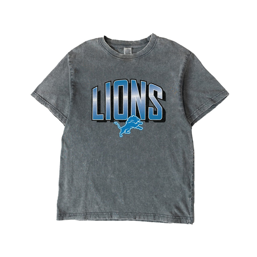 Detroit Lions Gameday Couture Women's Peak Performance Oversized Snow Wash T-Shirt - Gray discount