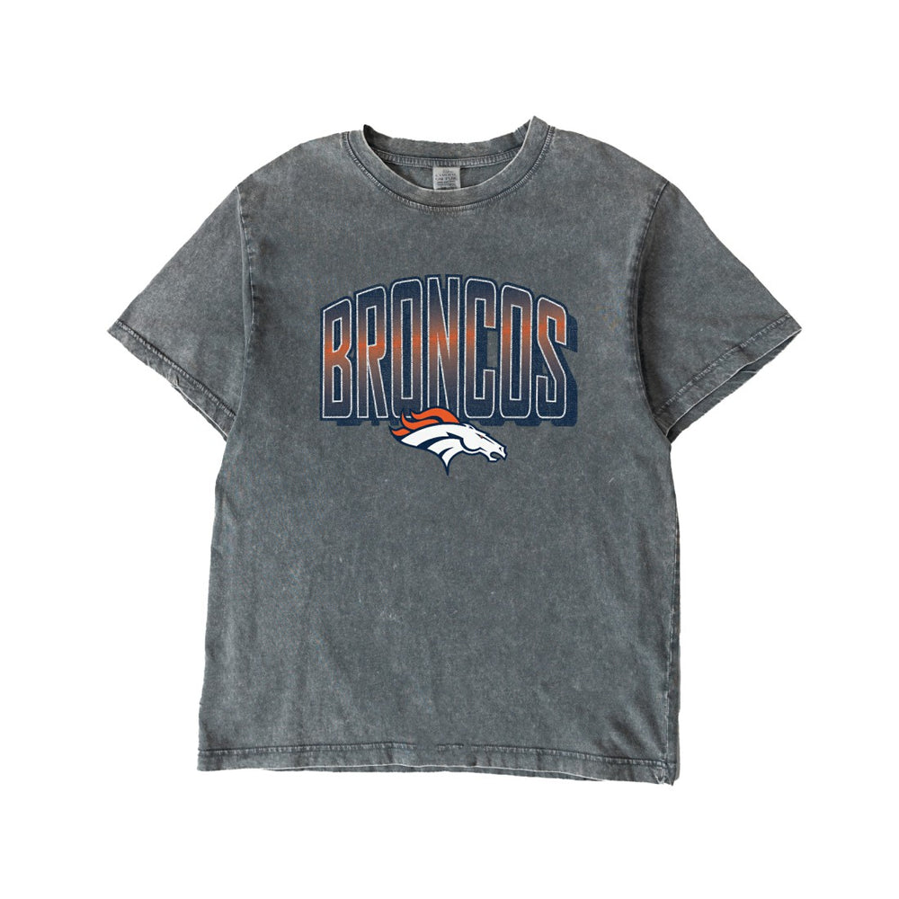 Denver Broncos Gameday Couture Women's Peak Performance Oversized Snow Wash T-Shirt - Gray sale