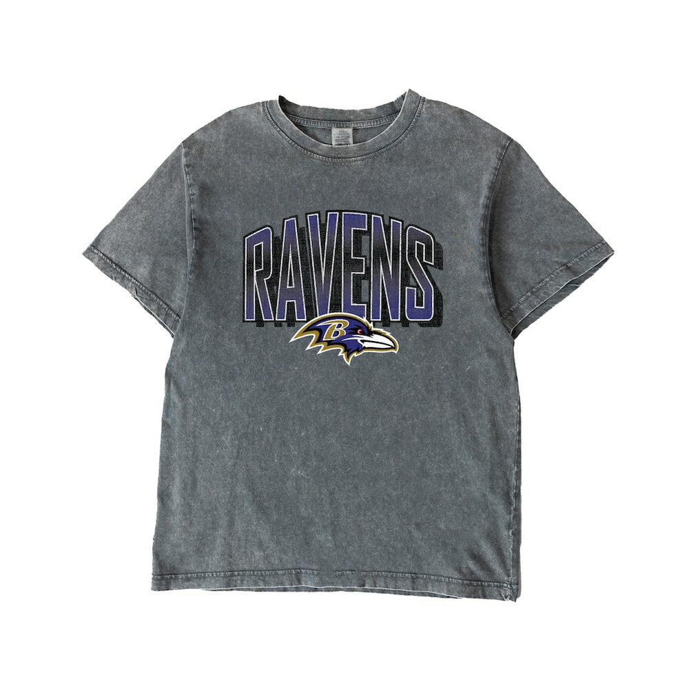 Baltimore Ravens Gameday Couture Women's Peak Performance Oversized Snow Wash T-Shirt - Gray online