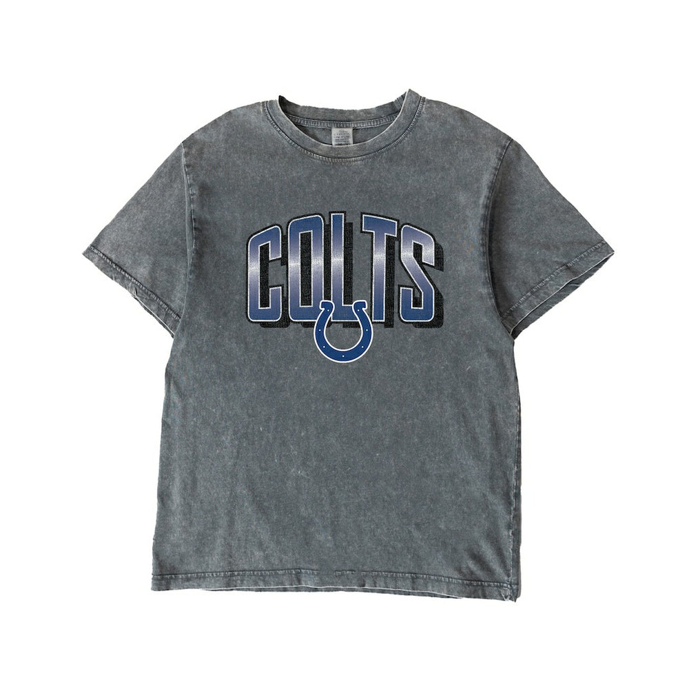 Indianapolis Colts Gameday Couture Women's Peak Performance Oversized Snow Wash T-Shirt - Gray online