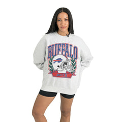 Buffalo Bills Gameday Couture Women's Heritage Premium Fleece Pullover Sweatshirt - Gray online