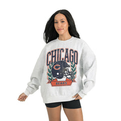 Chicago Bears Gameday Couture Women's Heritage Premium Fleece Pullover Sweatshirt - Gray for sale