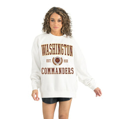Washington Commanders Gameday Couture Women's Timeless Triumph Premium Fleece Pullover Sweatshirt - White outlet
