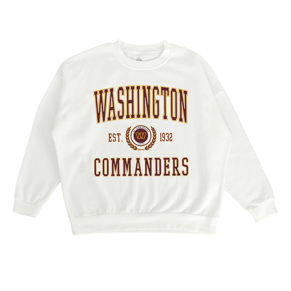 Washington Commanders Gameday Couture Women's Timeless Triumph Premium Fleece Pullover Sweatshirt - White outlet