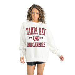 Tampa Bay Buccaneers Gameday Couture Women's Timeless Triumph Premium Fleece Pullover Sweatshirt - White sale