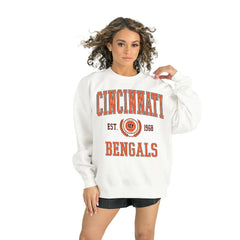 Cincinnati Bengals Gameday Couture Women's Timeless Triumph Premium Fleece Pullover Sweatshirt - White outlet