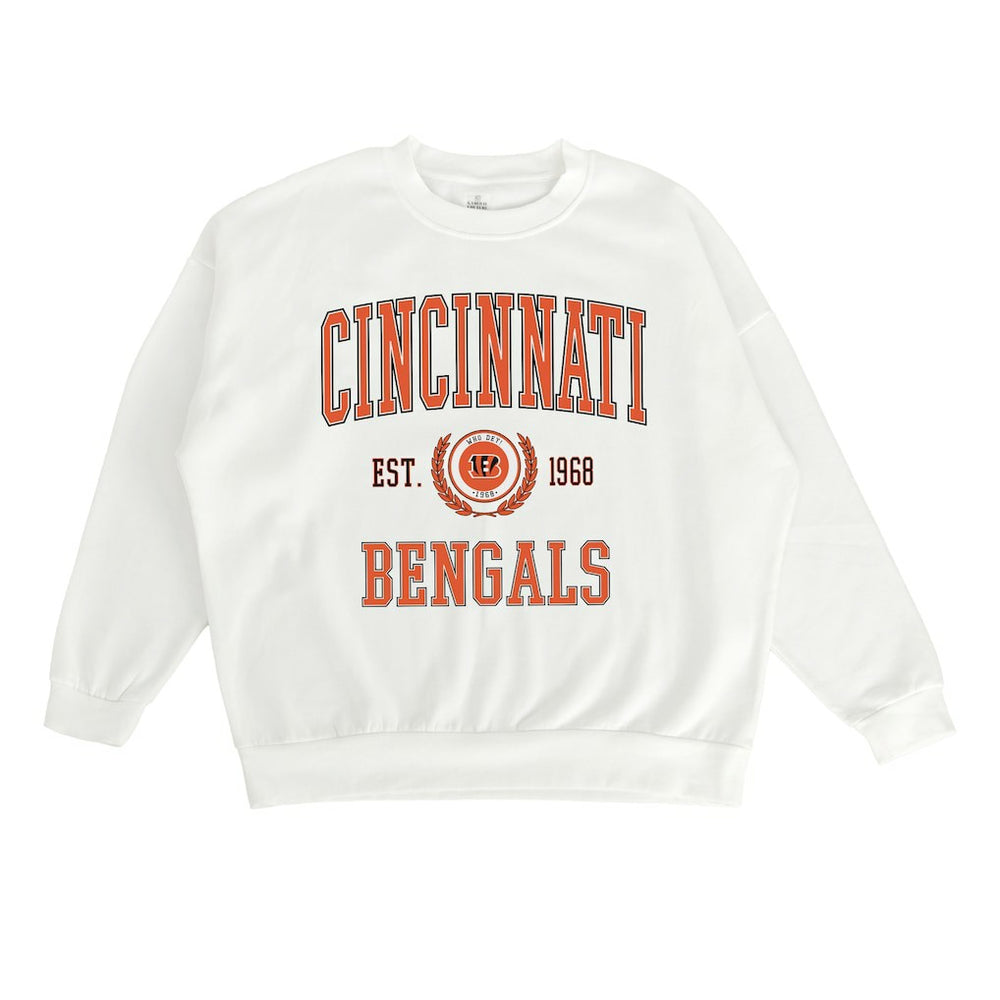 Cincinnati Bengals Gameday Couture Women's Timeless Triumph Premium Fleece Pullover Sweatshirt - White outlet