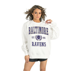 Baltimore Ravens Gameday Couture Women's Timeless Triumph Premium Fleece Pullover Sweatshirt - White outlet