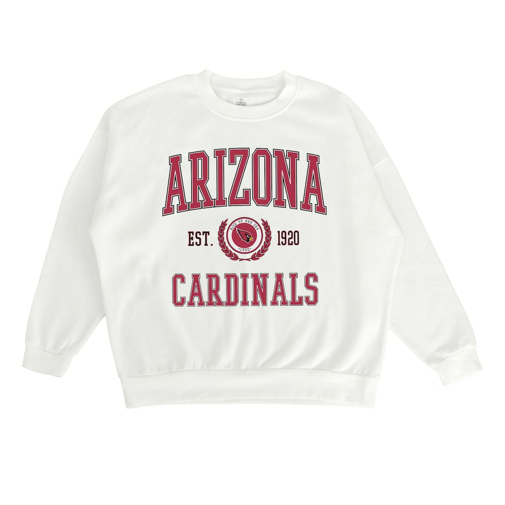 Arizona Cardinals Gameday Couture Women's Timeless Triumph Premium Fleece Pullover Sweatshirt - White discount