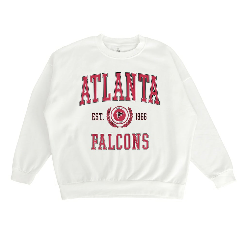 Atlanta Falcons Gameday Couture Women's Timeless Triumph Premium Fleece Pullover Sweatshirt - White on sale