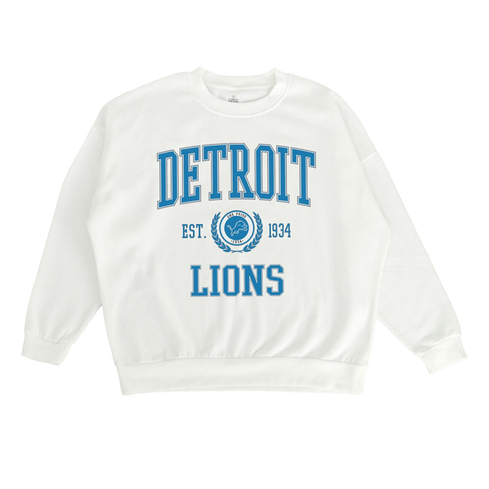 Detroit Lions Gameday Couture Women's Timeless Triumph Premium Fleece Pullover Sweatshirt - White outlet
