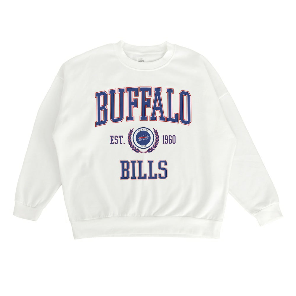 Buffalo Bills Gameday Couture Women's Timeless Triumph Premium Fleece Pullover Sweatshirt - White online