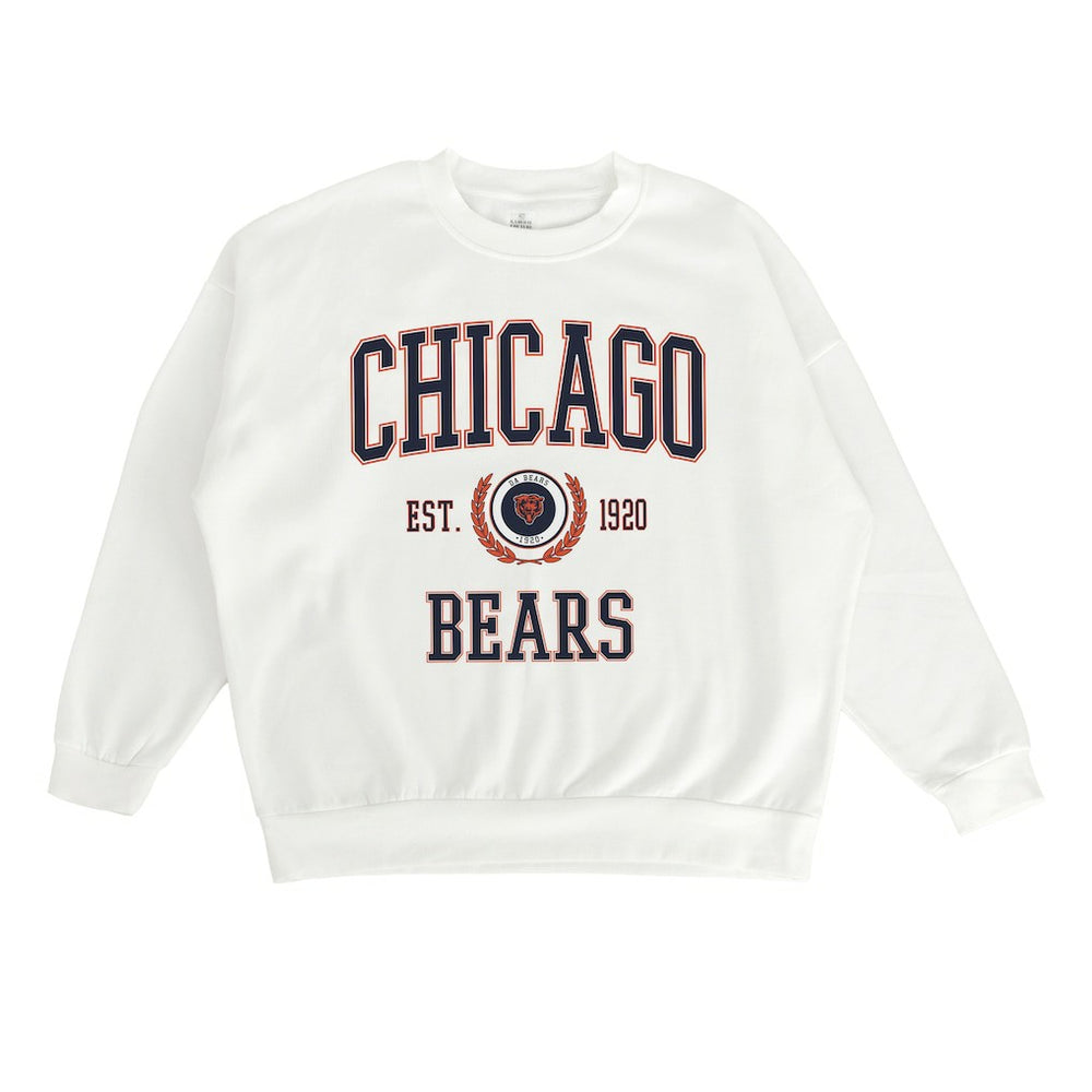 Chicago Bears Gameday Couture Women's Timeless Triumph Premium Fleece Pullover Sweatshirt - White online