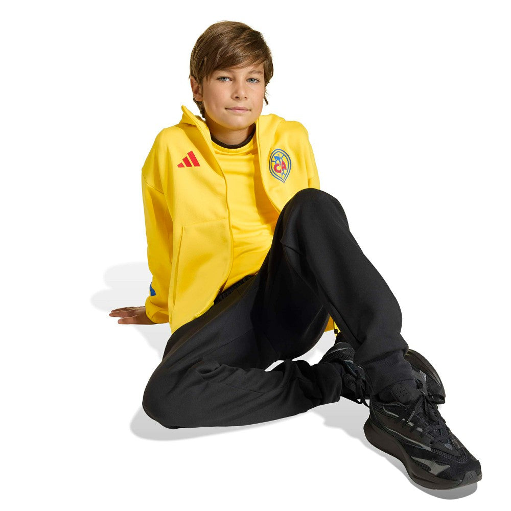 Club America Youth 2025/26 Club Anthem Full-Zip Hoodie Jacket - Yellow cheap