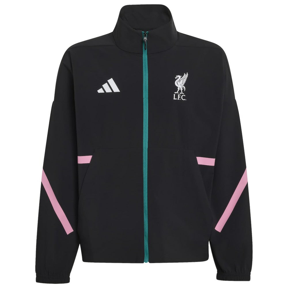 Liverpool Youth 2025/26 Club Anthem Full-Zip Jacket - Black discount