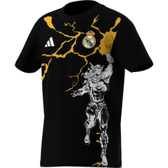 Real Madrid x Marvel Youth Graphic T-Shirt - Black outlet