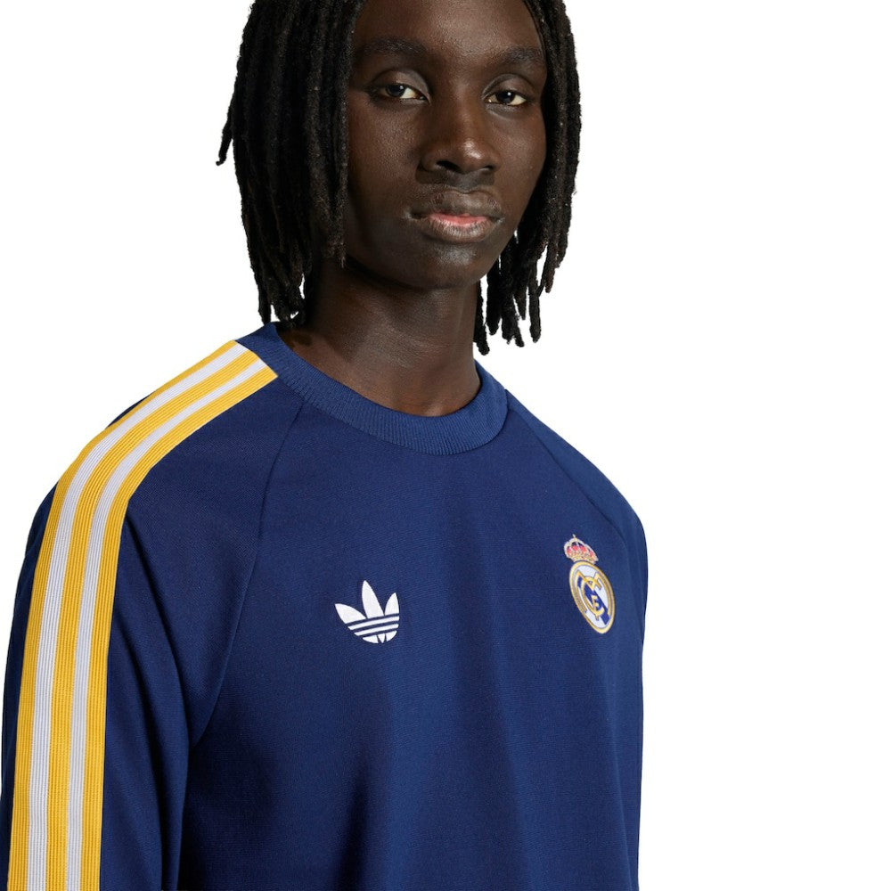 Real Madrid Originals Culturewear Originals Long Sleeve T-Shirt - Navy outlet