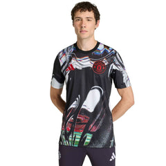 Manchester United 2025/26 Pre-Match Training Jersey - Black outlet