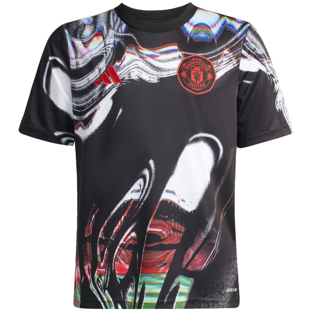 Manchester United Youth 2025/26 Pre-Match Training Jersey - Black for sale