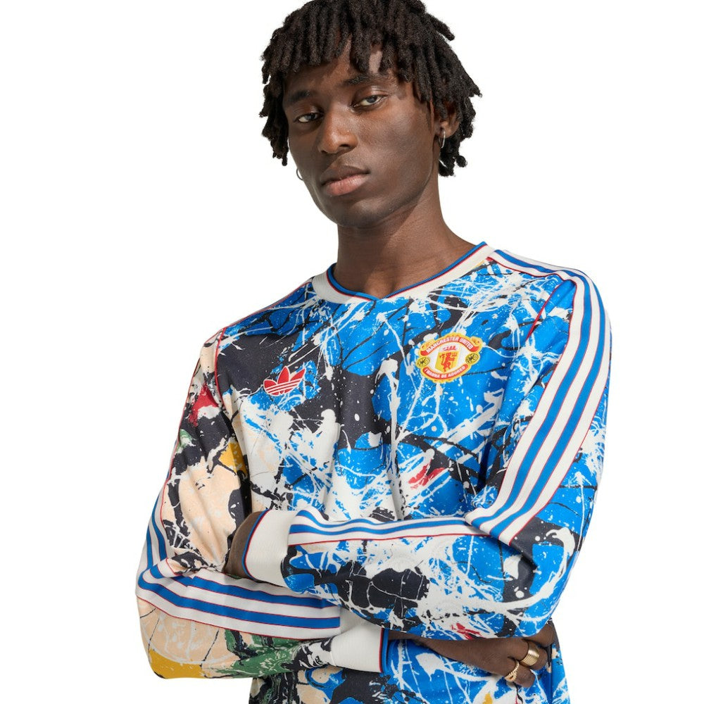 Manchester United X Stone Roses Long Sleeve Replica Jersey - Blue online