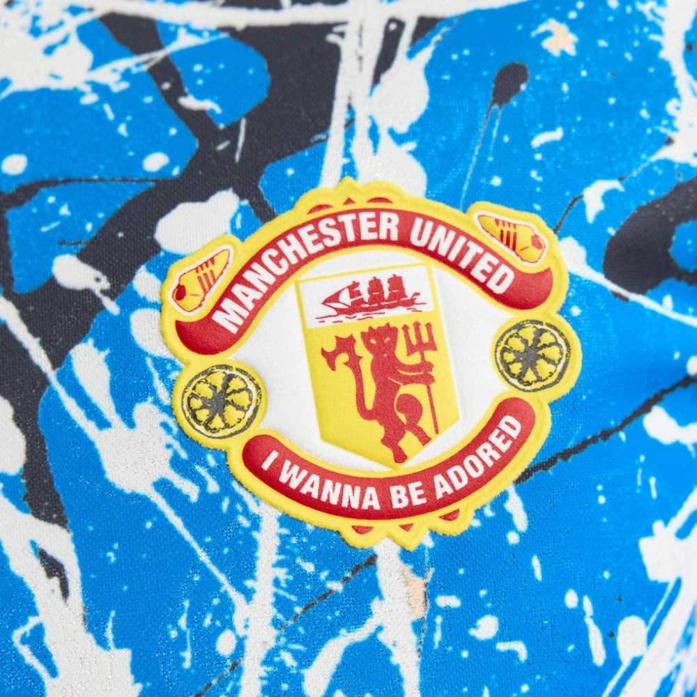 Manchester United X Stone Roses Long Sleeve Replica Jersey - Blue online