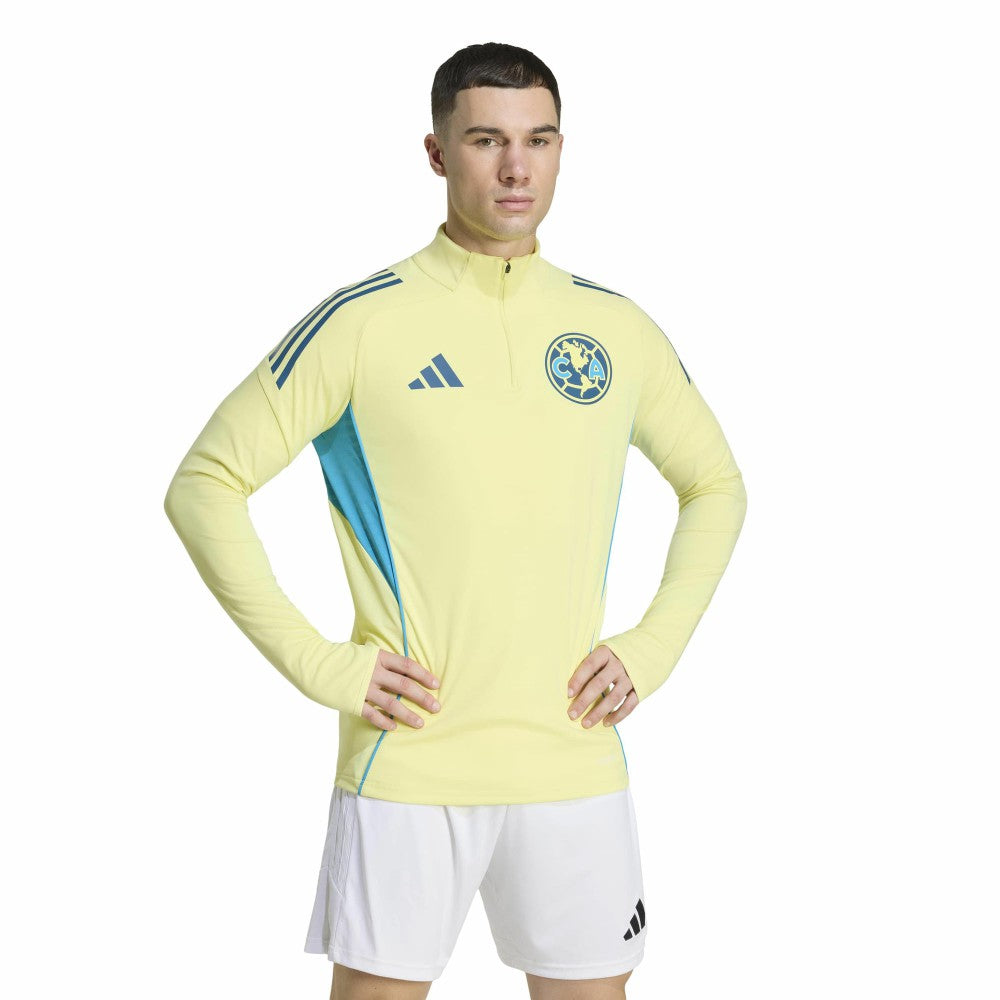 Club America Tiro 2025/26 AEROREADY Raglan Full-Zip Training Top - Yellow for sale