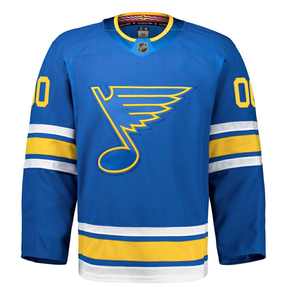St. Louis Blues Fanatics Home Authentic Pro Custom Jersey - Blue Jerseys