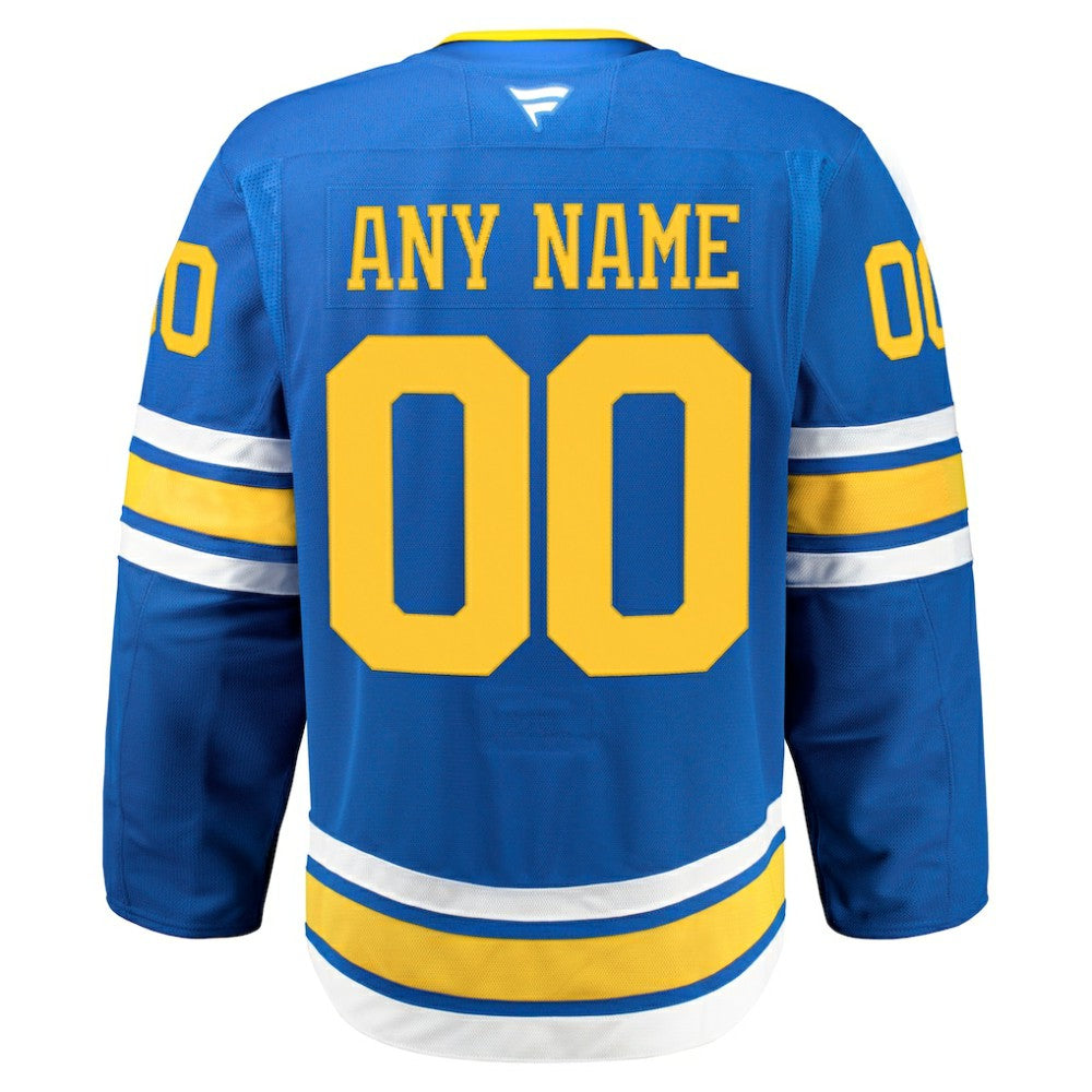 St. Louis Blues Fanatics Home Authentic Pro Custom Jersey - Blue Jerseys