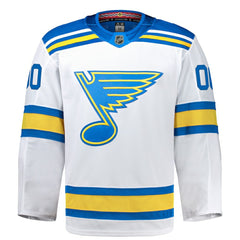 St. Louis Blues Fanatics Away Authentic Pro Custom Jersey - White Jerseys
