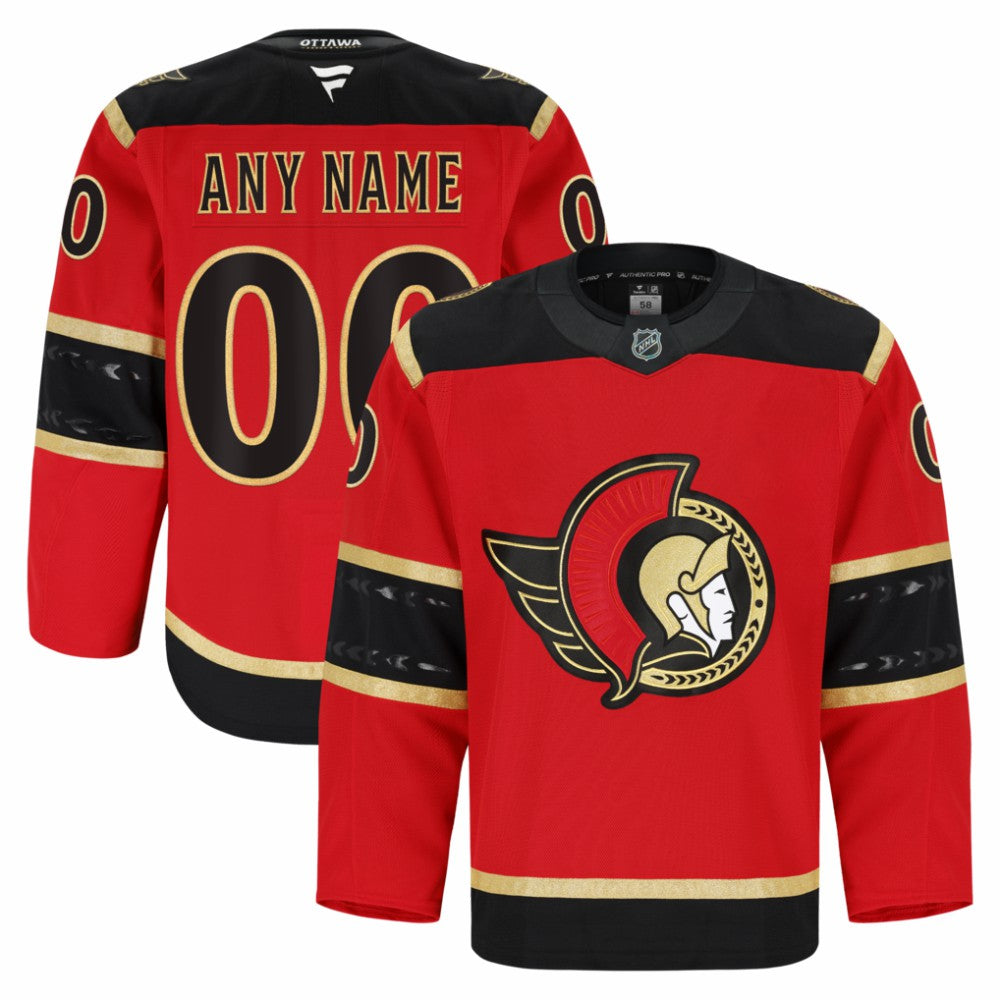 Ottawa Senators Fanatics Alternate Authentic Pro Custom Jersey - Red Jerseys