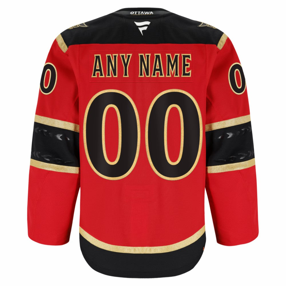 Ottawa Senators Fanatics Alternate Authentic Pro Custom Jersey - Red Jerseys
