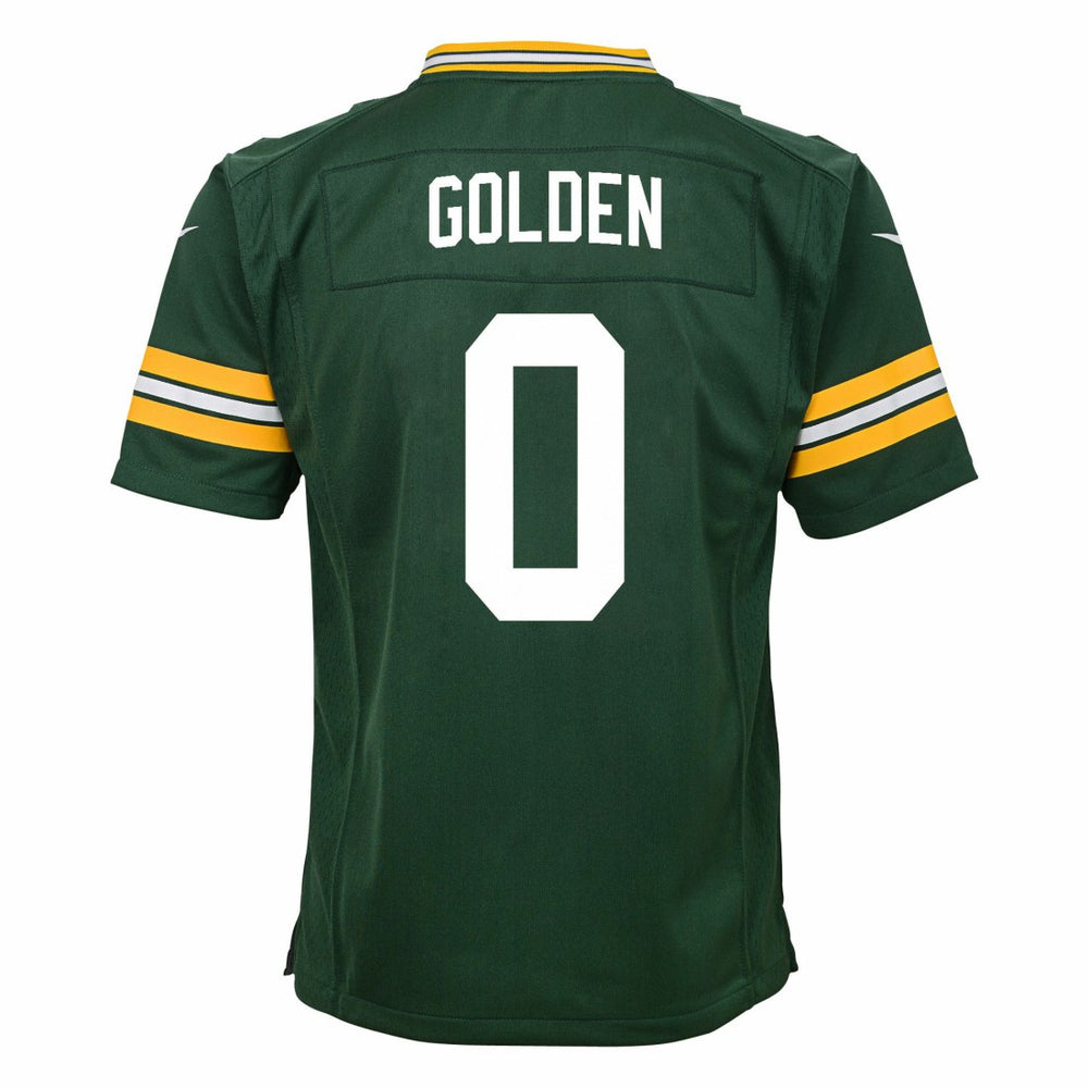 Matthew Golden Green Bay Packers Youth Team Game Jersey - Green sale