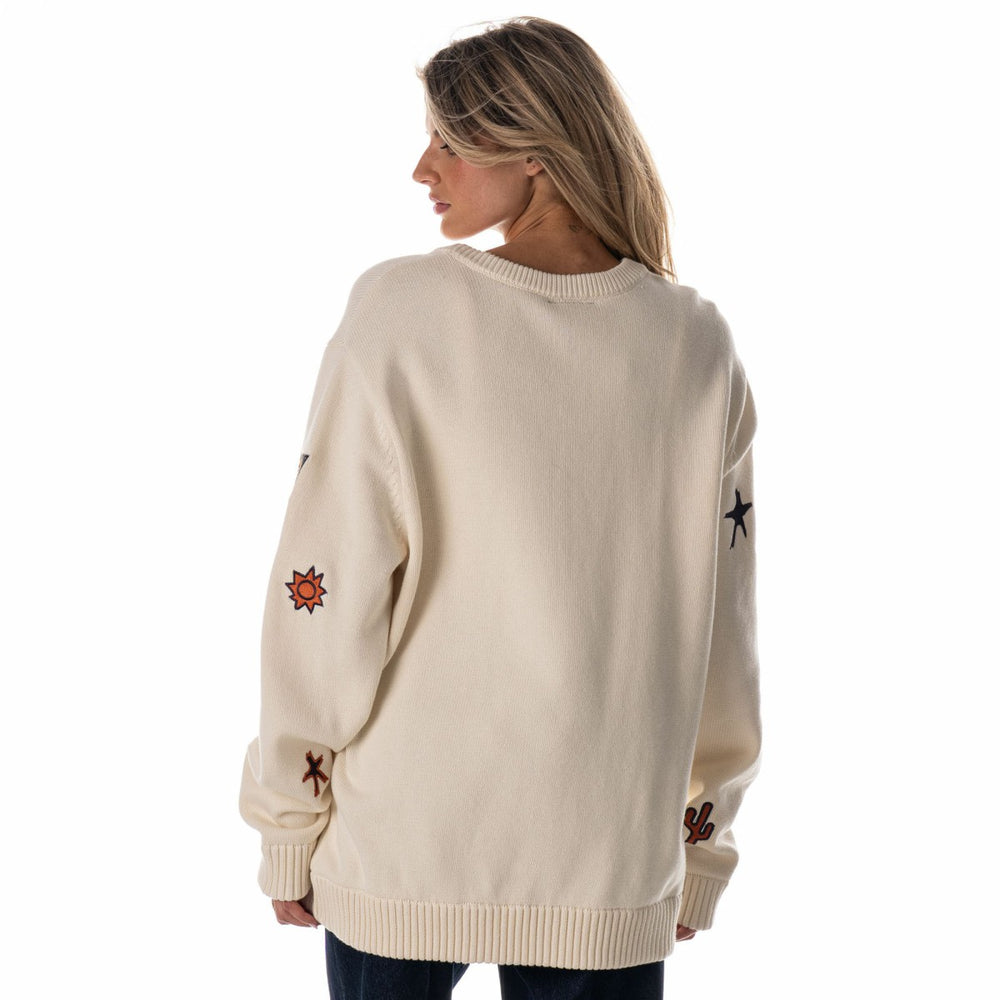Phoenix Suns The Wild Collective Unisex 2025/26 City Edition Jacquard Sweater - Cream outlet