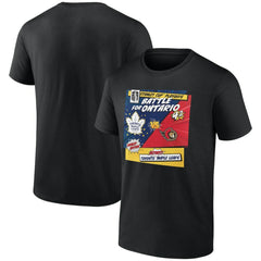 Toronto Maple Leafs vs. Ottawa Senators 2025 Stanley Cup Playoffs Rivalry Comic Pop T-Shirt - Black T-shirts