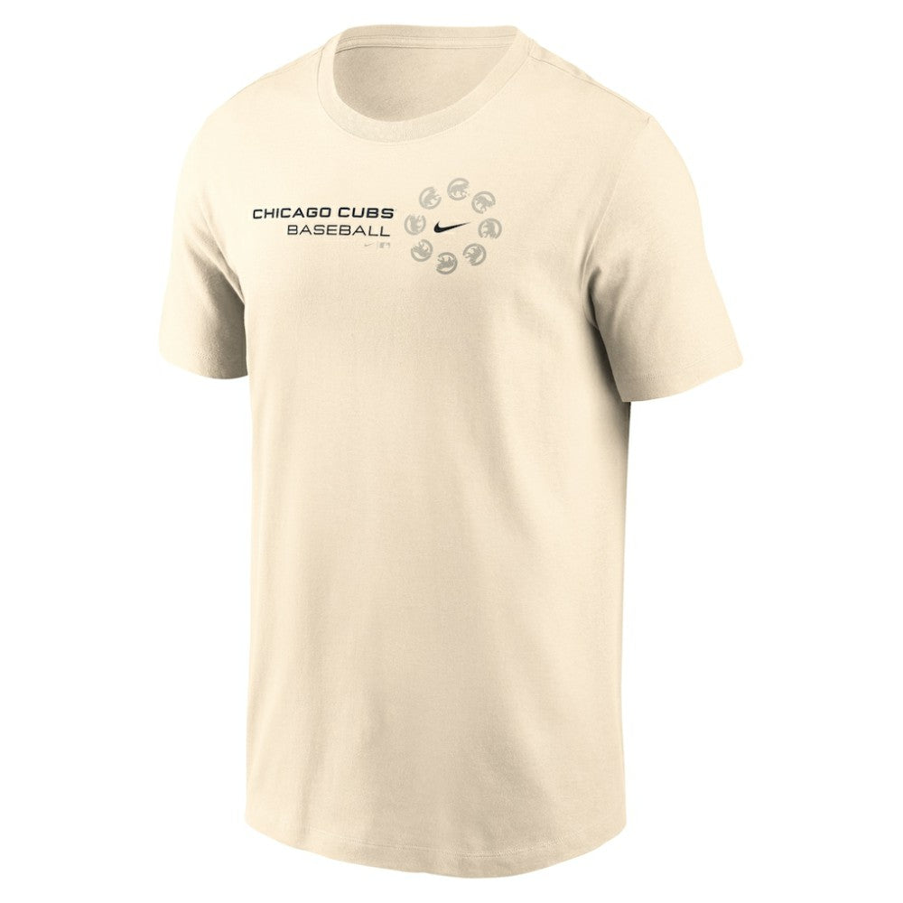 Chicago Cubs Pinwheel Lockup T-Shirt Natural